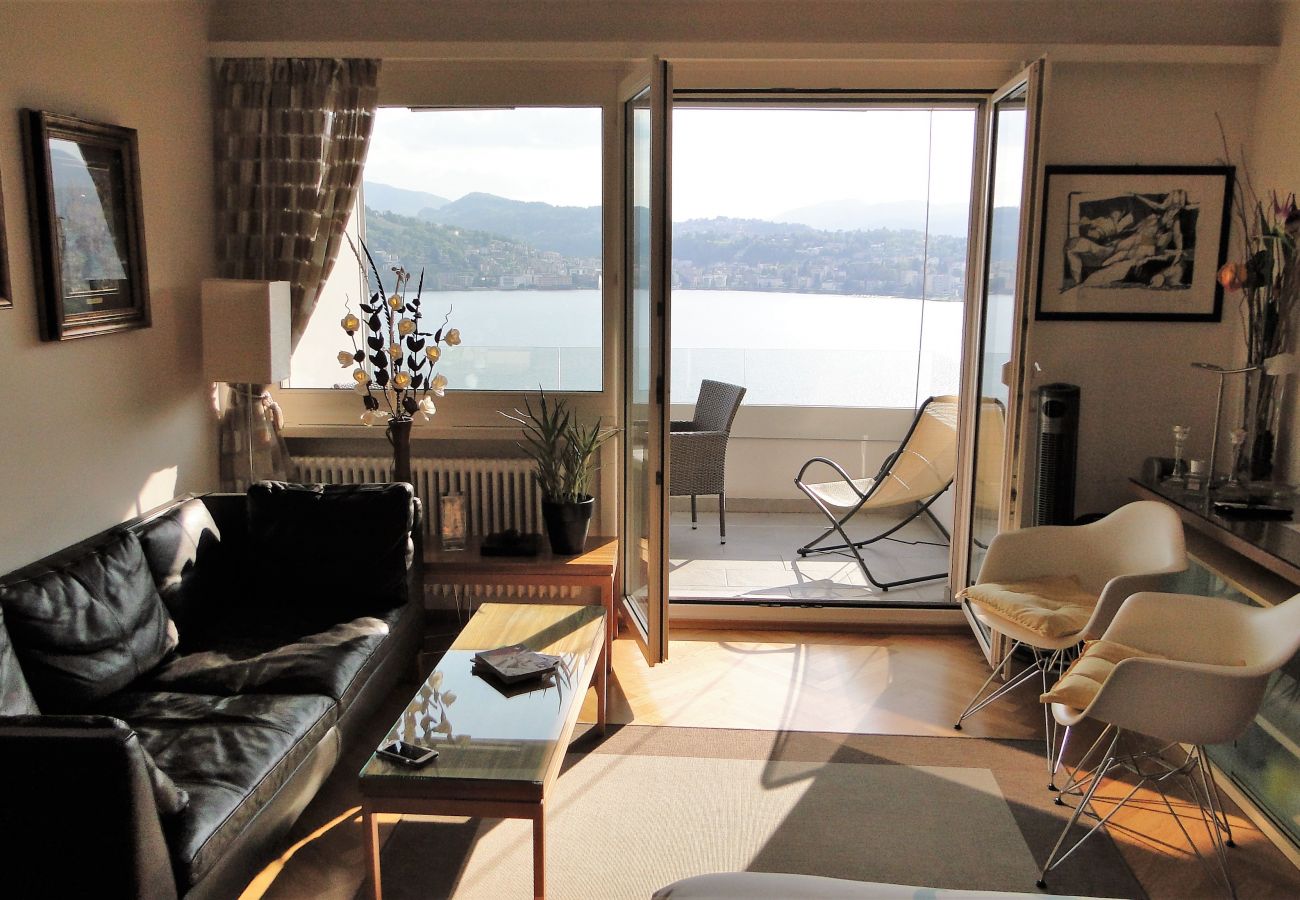 Ferienwohnung in Lugano - Breathtaking View for a Romantic Stay