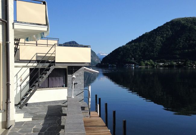 Chalet in Riva San Vitale - Direct on Lugano Lake: Take a Swim from your Villa Chalet in Riva San Vitale - Direct on Lugano Lake: Take a Swim from your Villa