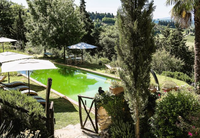 Ferienwohnung in Certaldo - Luxury, Sustainability and Eco Pool in Forno Apt.
