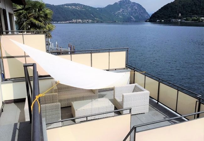 Chalet à Riva San Vitale - Direct on Lugano Lake: Take a Swim from your Villa Chalet à Riva San Vitale - Direct on Lugano Lake: Take a Swim from your Villa