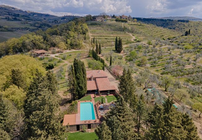 Villa a Castellina in Chianti - Villa in Castellina w. Pool, Garden & Winery