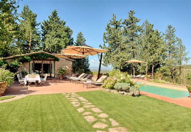 Villa a Castellina in Chianti - Villa in Castellina w. Pool, Garden & Winery