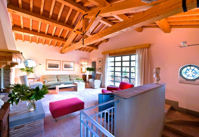 Villa a Pian di Sco - Villa Leccino in most Exclusive Borgo in Tuscany