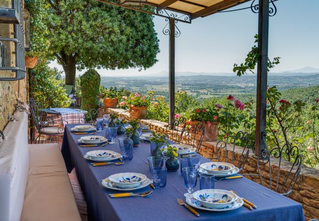 Villa in Civitella in Val di Chiana - Tuscany Villa with Breathtaking View at Dotholiday