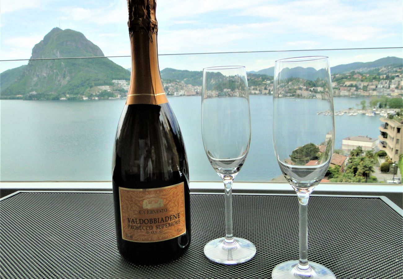 Apartment in Lugano - Breathtaking View for a Romantic Stay