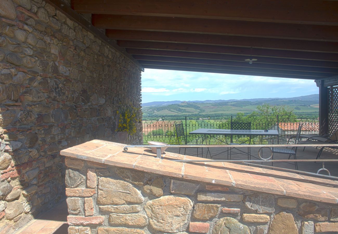 Apartment in Cinigiano - Typical Stone House looking Banfi Wineries