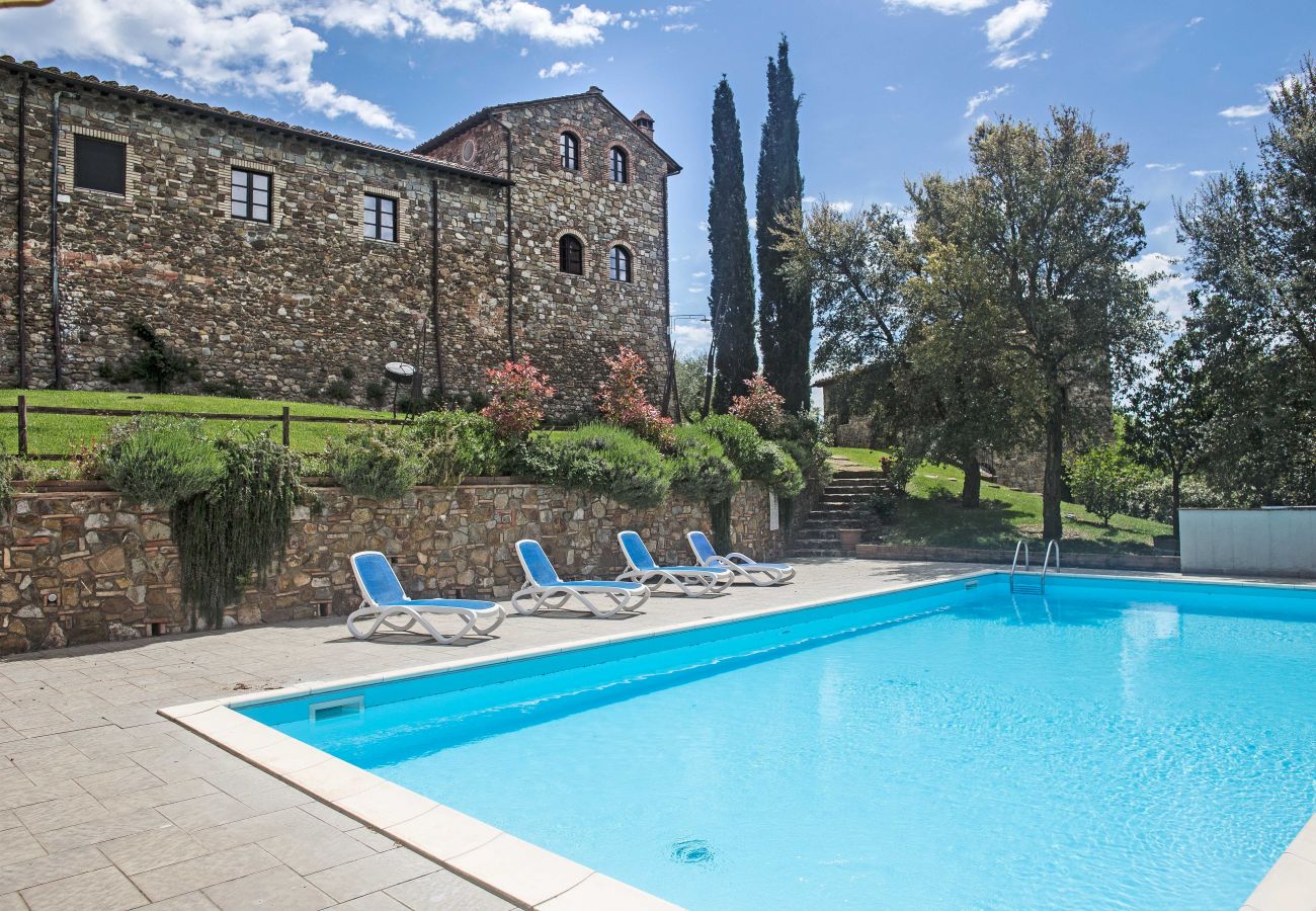 Apartment in Cinigiano - Typical Stone House looking Banfi Wineries